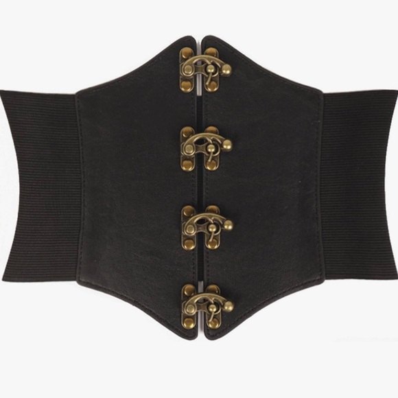 Accessories - Waist Belt Gothic Cowboy Cowgirl with Metal Buckle Vintage Punk.‎